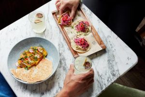 Tacos Roasted Heritage Carrot Dip Margarita edited